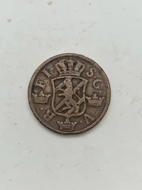 Original svensk 2 øre - 1750