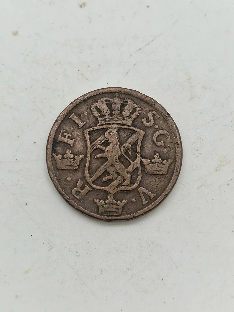 Original svensk 2 øre - 1750