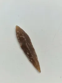 Samling originale flinteredskaber - dansk bondestenalder