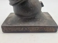 Kanon, morter, som brevpresse. veteran stævnet 1914. Danmark.