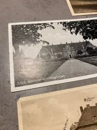 Samling fotos/postkort fra Sindsygehospitalet i Nykøbing Sjælland