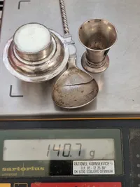 Samling ældre sølv - vægt 149,7 gr
