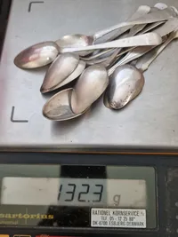 Sæt sølvbestik - vægt 132,3 gr