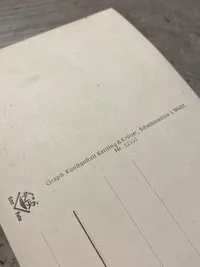 Originalt tysk WWII postkort (Adolf Hitler straße)