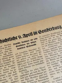 Ekstremt sjældent sjældent NSDAP-N hæfte (parti Nordslesvig)