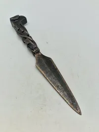 Original ww1 brevåbner lavet af granatsplint