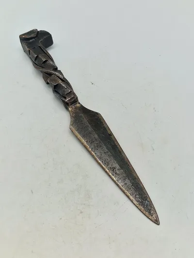 Original ww1 brevåbner lavet af granatsplint