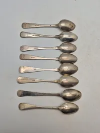 Samling sølvbestik - vægt 191,6 gr