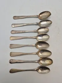 Samling sølvbestik - vægt 191,6 gr