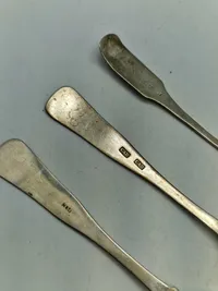 Samling sølvbestik - vægt 191,6 gr