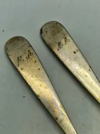 Samling sølvbestik - vægt 191,6 gr