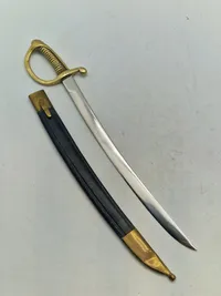 Original miniature livgarde sabel - givet som gavet til dem som har arbejdet med indkøb af disse