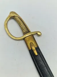 Original miniature livgarde sabel - givet som gavet til dem som har arbejdet med indkøb af disse