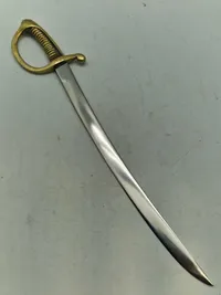 Original miniature livgarde sabel - givet som gavet til dem som har arbejdet med indkøb af disse