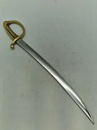 Original miniature livgarde sabel - givet som gavet til dem som har arbejdet med indkøb af disse