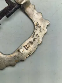Originalt 1700 tals sølv bælte spænde