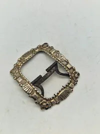 Originalt 1700 tals sølv bælte spænde