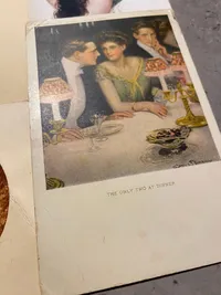Samling engelske og franske postkort - ubrugte fra 1920’erne