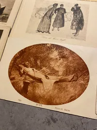 Samling engelske og franske postkort - ubrugte fra 1920’erne