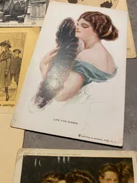 Samling engelske og franske postkort - ubrugte fra 1920’erne