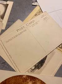 Samling engelske og franske postkort - ubrugte fra 1920’erne