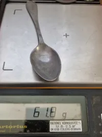 1700 tals TIN ske - vægt 61,8 gr