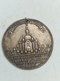 Original sølvmedalje  fra 1759
