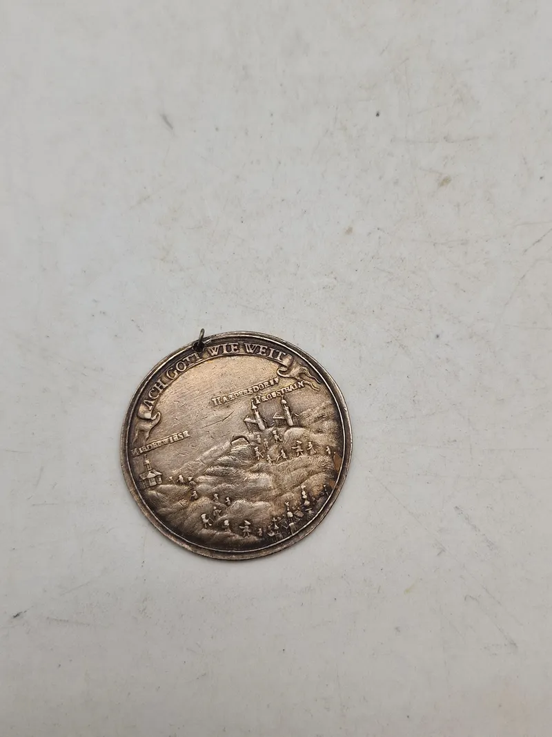 Original sølvmedalje  fra 1759