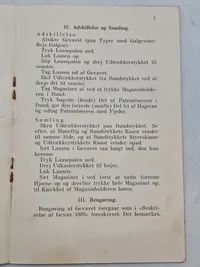 Original folder - Reglement for fodfolket -Rekylgevær kompagniet - 1945