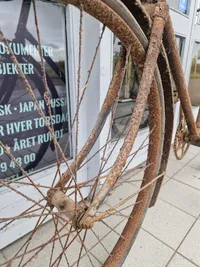 Sjælden original tysk WW2  truppenfahrad - har stået urørt på loft siden krigen