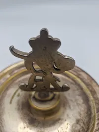 Opsats med Kong Frederik IX monogram samt graveret hilsen