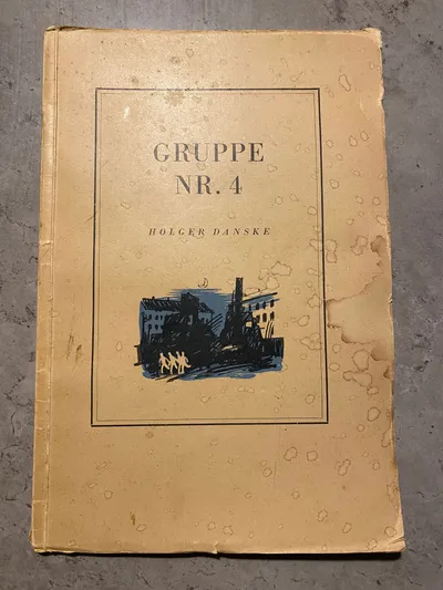Ekstrem sjældent hæfte omhandlende Holger danske gruppe 4 med personlig dedikation af skuespiller Poul Reichardt som også var modstandsmand under 2.verdenskrig
