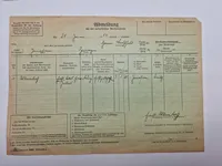 2 originale tyske Abmeldung - ww2