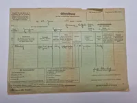 2 originale tyske Abmeldung - ww2