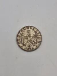 Original 2 Reichmark af sølv - 1926