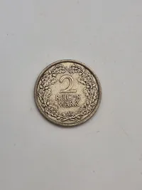 Original 2 Reichmark af sølv - 1926