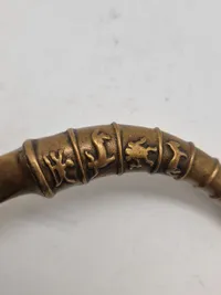 Papirkniv -1930’erne bemærk grebet af formet som det dansk fundene guldhorn