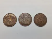 Samling mønter, Irland, England og Australien alle fra før 1945