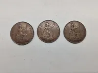 Samling mønter, Irland, England og Australien alle fra før 1945