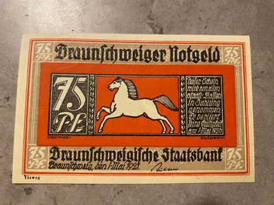 Original tysk Notgeld pengeseddel