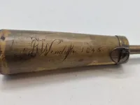 Samling originale krudtpunge og horn