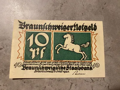 Original tysk Notgeld pengeseddel