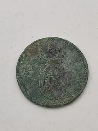 Samling originale danske mønter bl.a. skillingsmønter