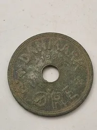Samling originale danske mønter bl.a. skillingsmønter