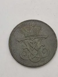 Samling originale danske mønter bl.a. skillingsmønter