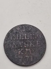 Samling originale danske mønter bl.a. skillingsmønter