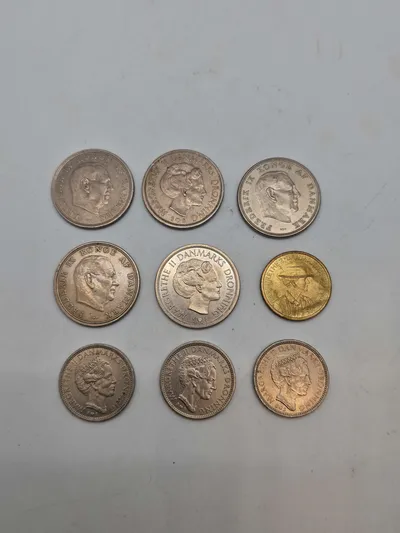 Samling originale danske mønter