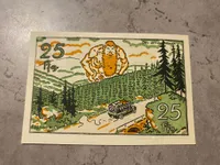 Original tysk Notgeld pengeseddel