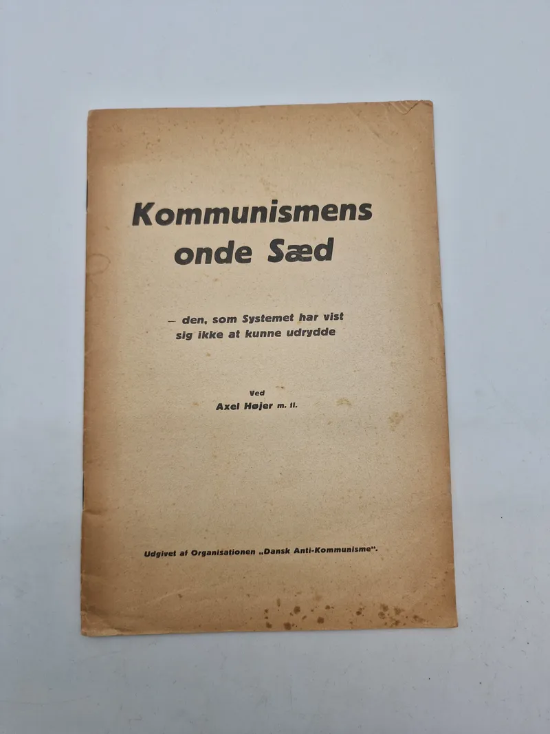 Originalt eks. af kommunismens onde sæd - (Nazistisk propaganda)