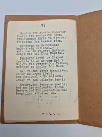Originalt dansk DNSAP hæfte